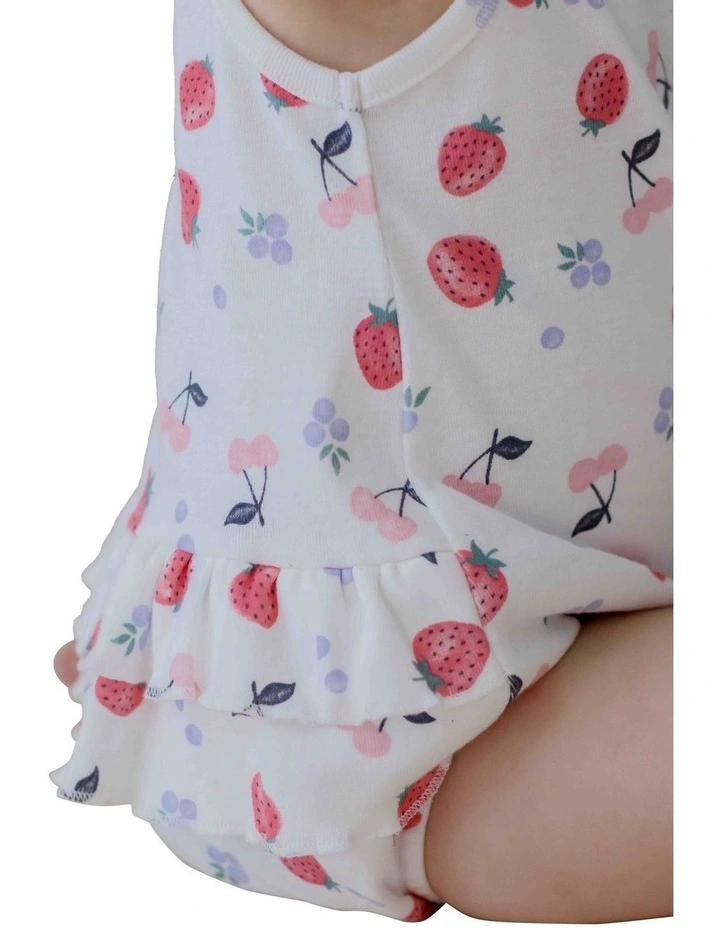 Frill Bodysuit in Field of Berries image 4