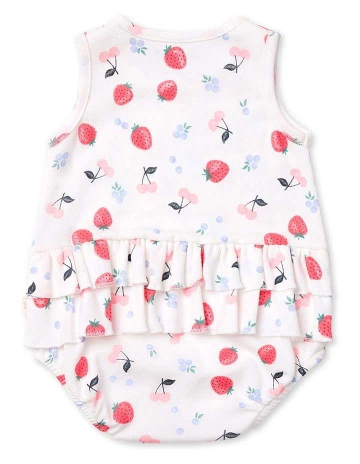 Frill Bodysuit in Field of Berries image 4