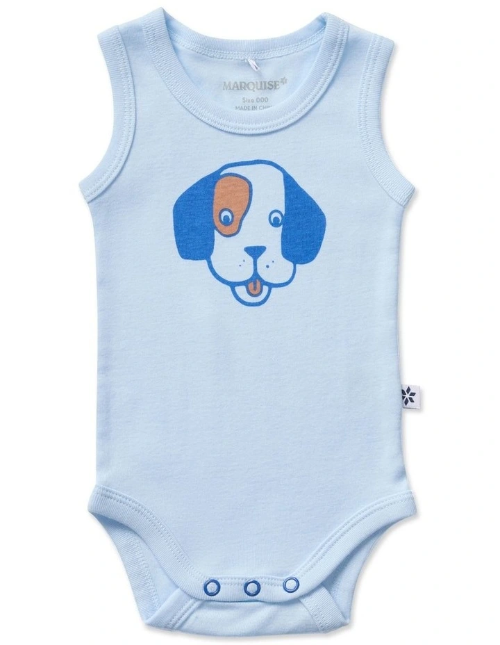 Best Friends Bodysuit 2 Pack in Blue image 4