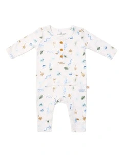 Endless Summer Pocket Coverall in Cream