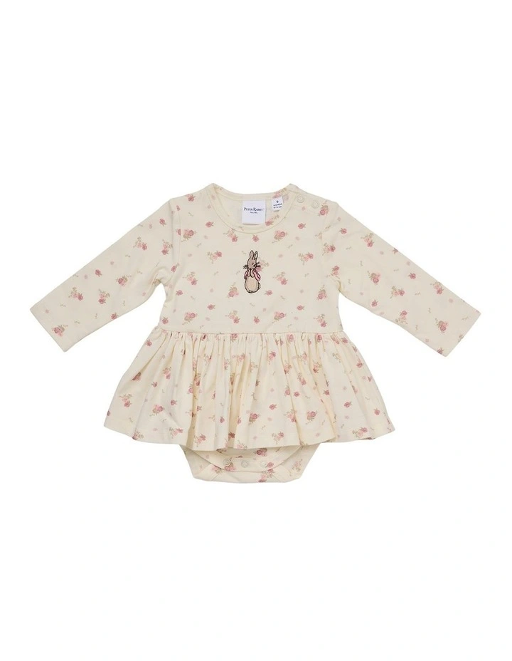 Long Sleeve Bodysuit in Cream image 1