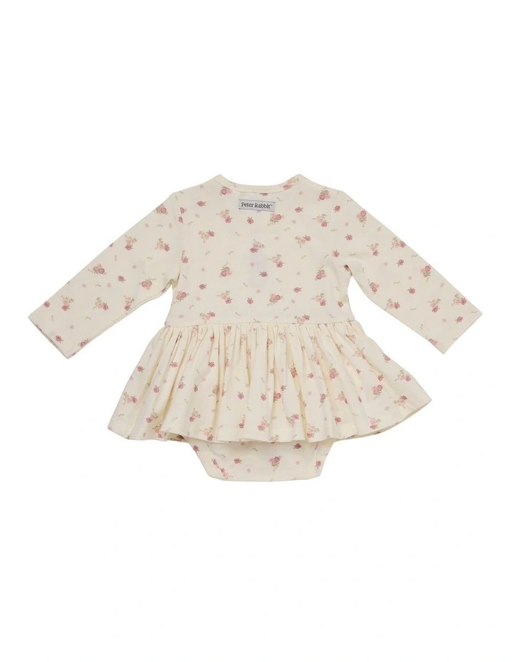 Long Sleeve Bodysuit in Cream image 2