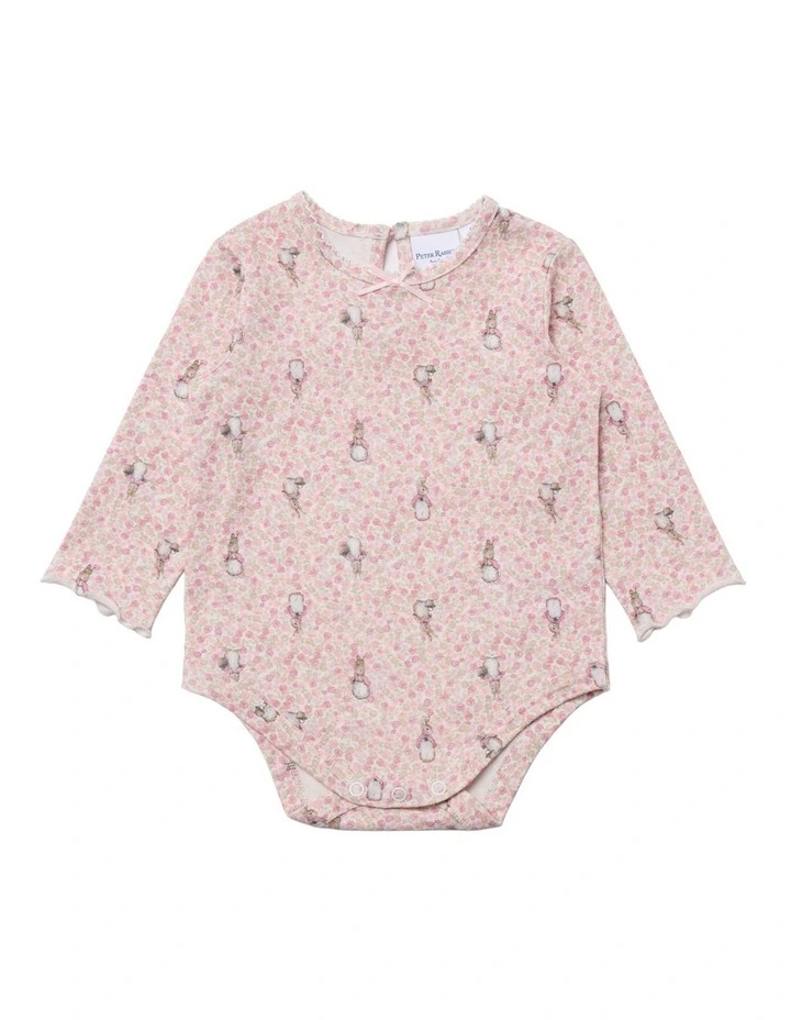 Long Sleeve Bodysuit in Multi image 1