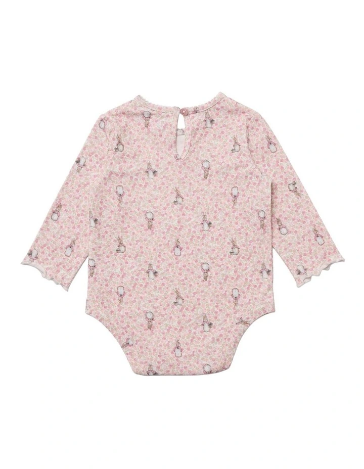 Long Sleeve Bodysuit in Multi image 2