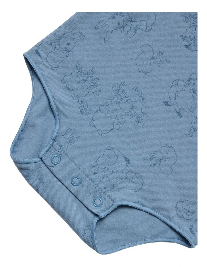 Long Sleeve Bodysuit in Blue image 4
