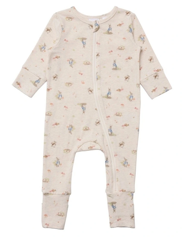 Cotton Zip Coverall in Multi image 1