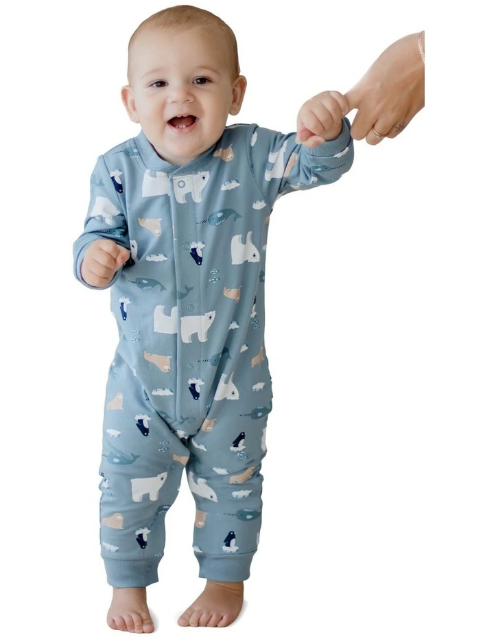 Arctic Friends Cosy All in One Coverall in Blue image 4