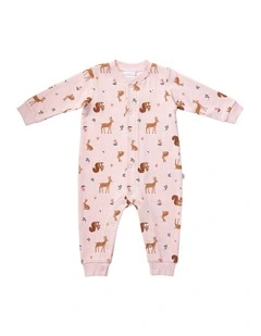 Cosy Fleece All-in-One Coverall in Down in the Meadows