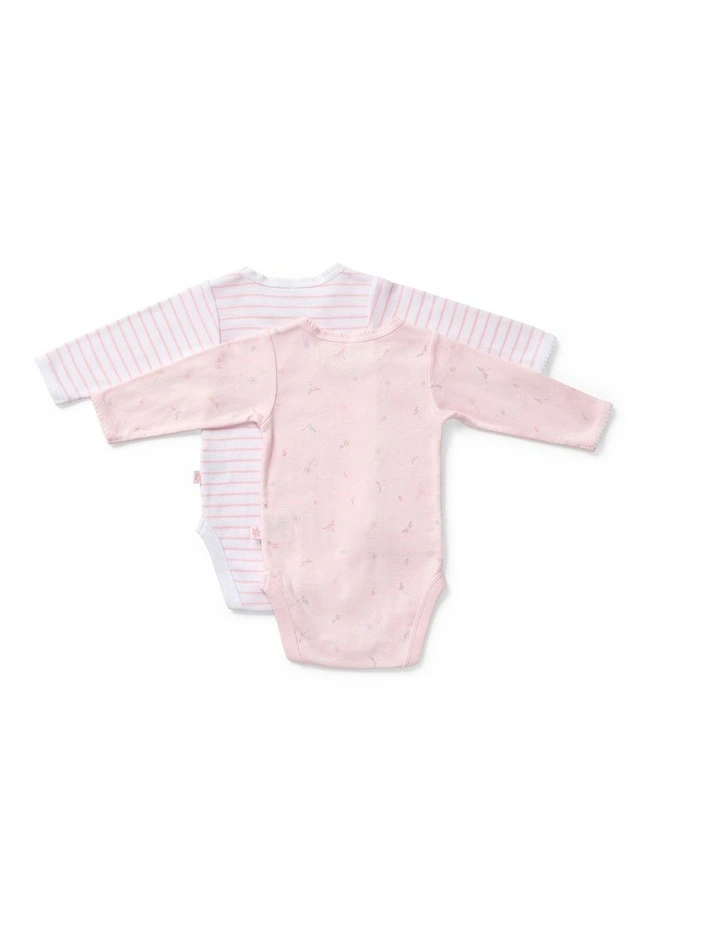 2 Pack Lace Trim LS Bodysuit image 2