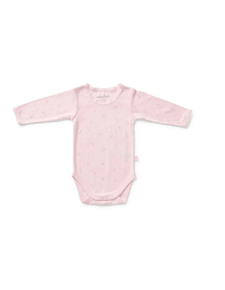 2 Pack Lace Trim LS Bodysuit image 3
