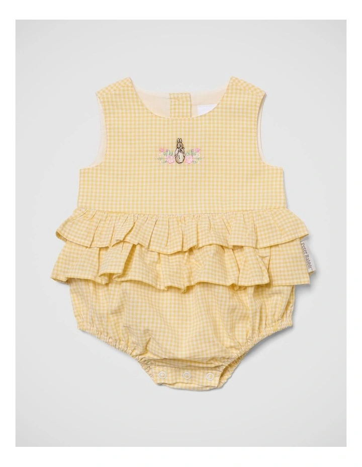 Girls Gingham Romper image 1