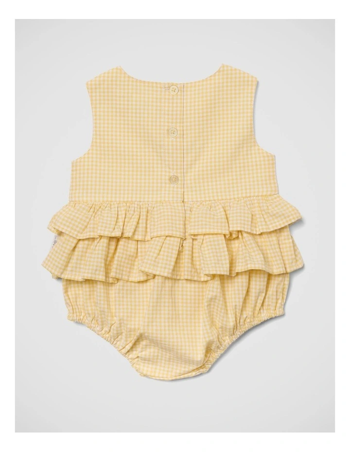 Girls Gingham Romper image 2