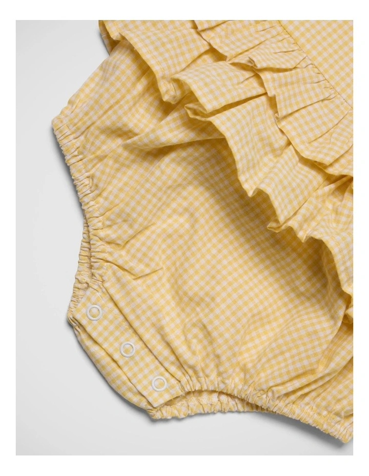 Girls Gingham Romper image 6