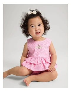 Girls Gingham Romper