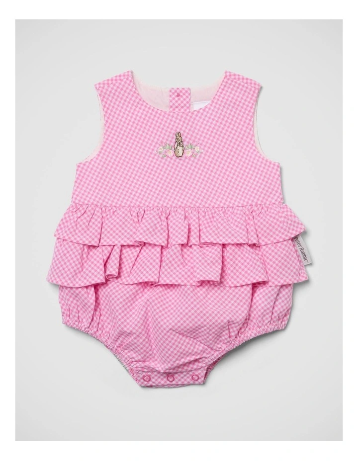 Girls Gingham Romper image 4