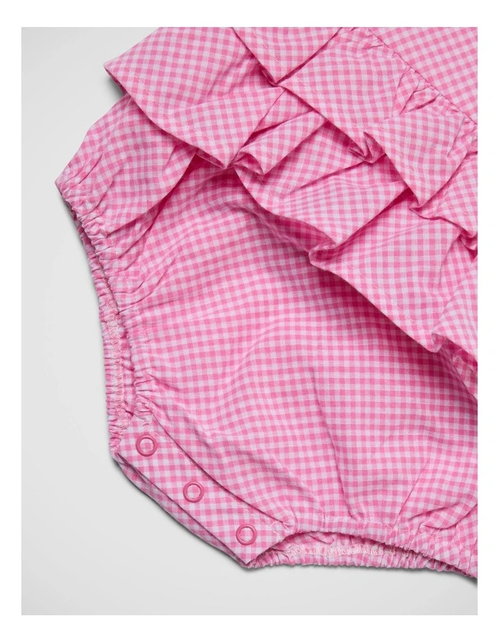 Girls Gingham Romper image 7
