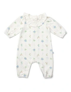 Frill Neck Long Sleeve Onesie