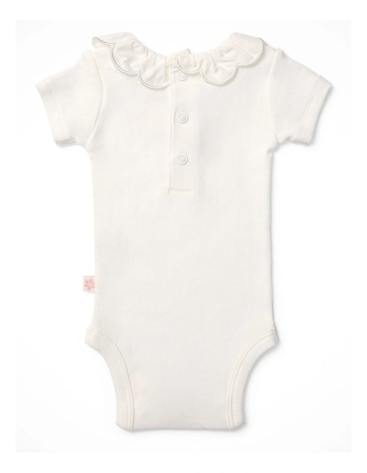 Scalloped Collar Vanilla Bodysuit image 2