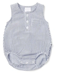Striped Sleeveless Bodysuit in By The Bay