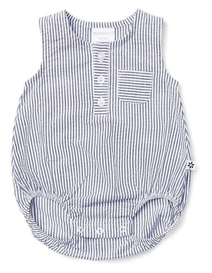 Striped Sleeveless Bodysuit in By The Bay image 1