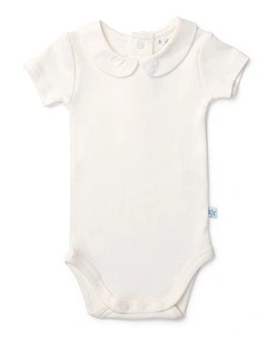 By The Bay Woven Collar Bodysuit