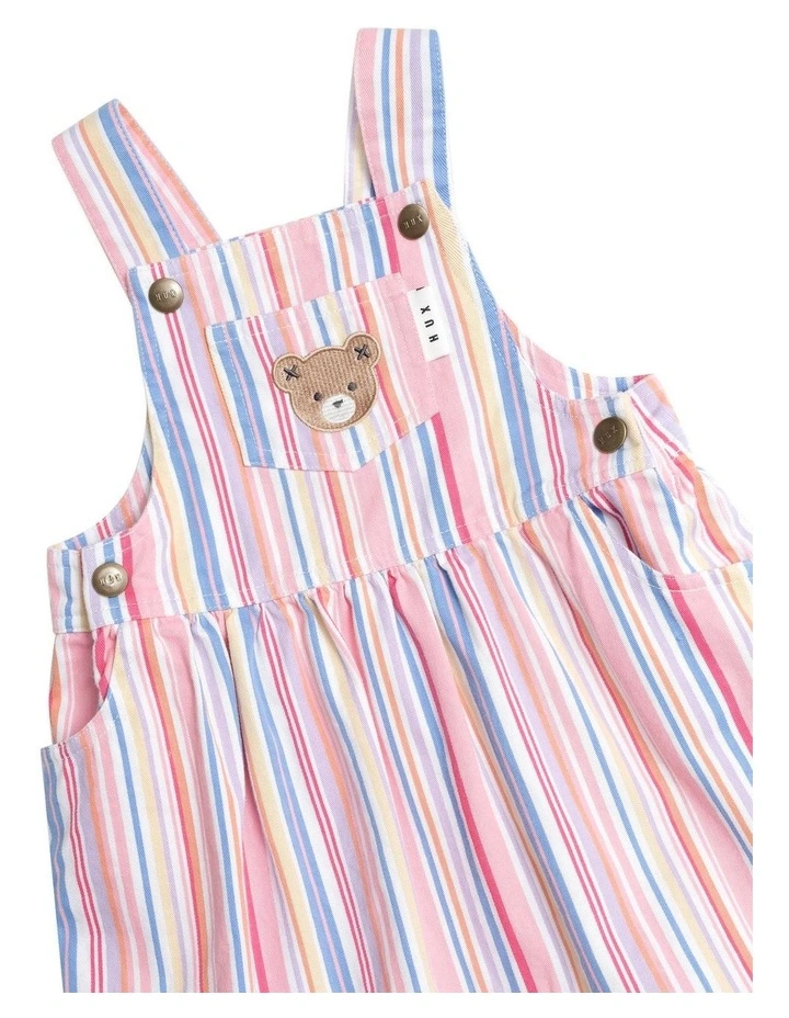 Pastel Stripe Pinafore Dress image 5