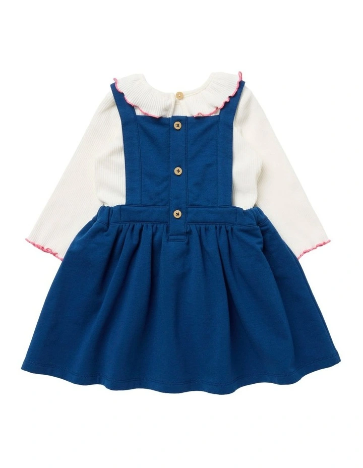 Pinafore Dress in Blue image 2