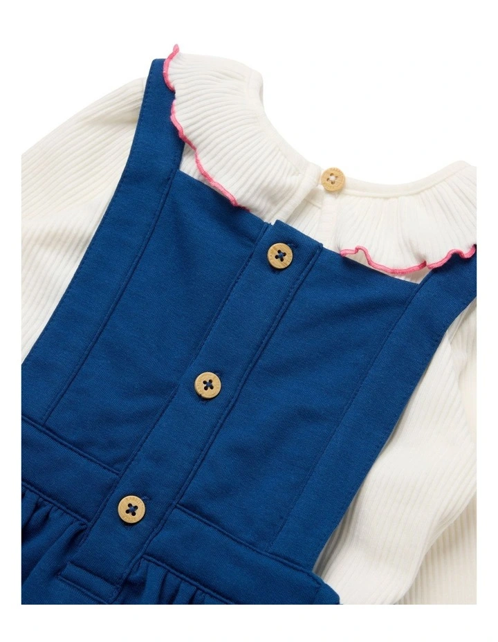 Pinafore Dress in Blue image 4