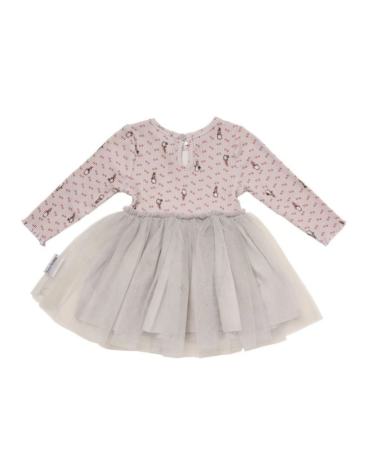 Ribbed Tutu Dress in Multi image 2