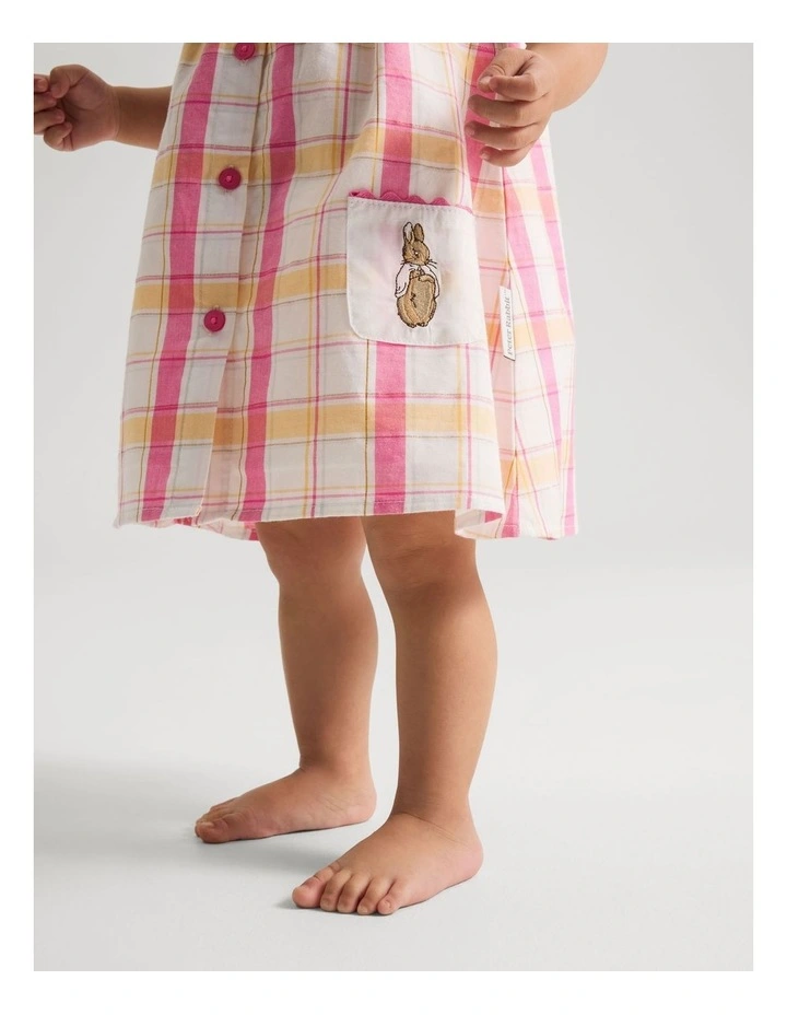 Girls Check Dress image 3