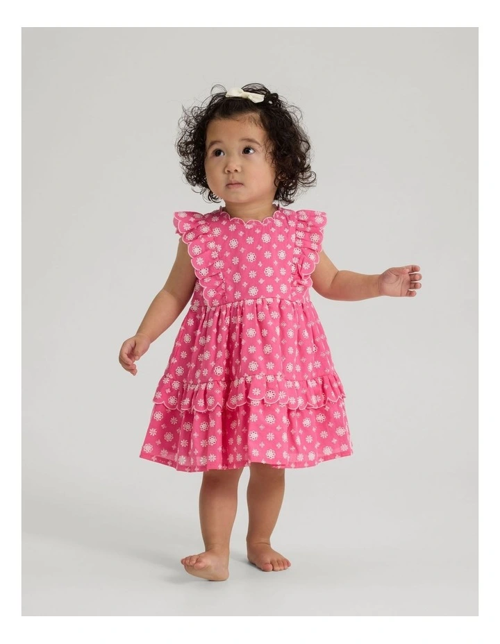 Girls Broderie Dress image 3