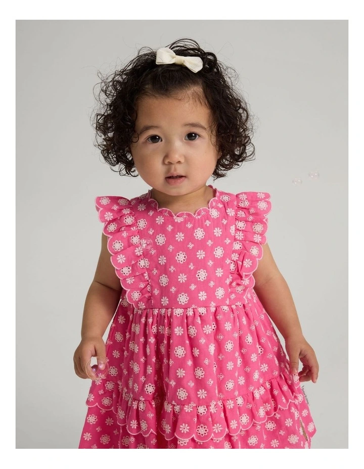 Girls Broderie Dress image 4