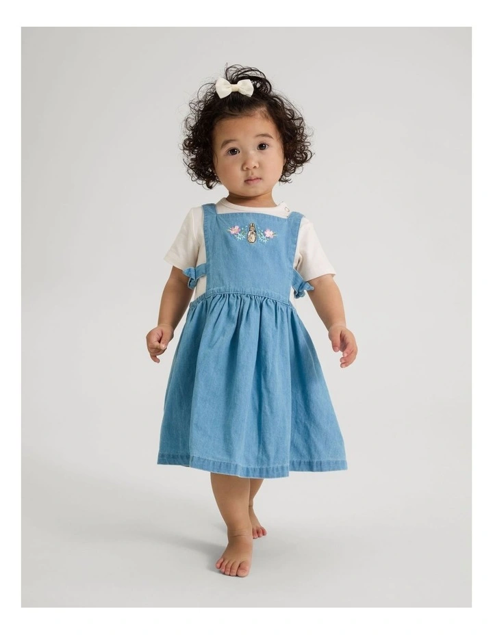 Girls Chambray Pinafore image 3