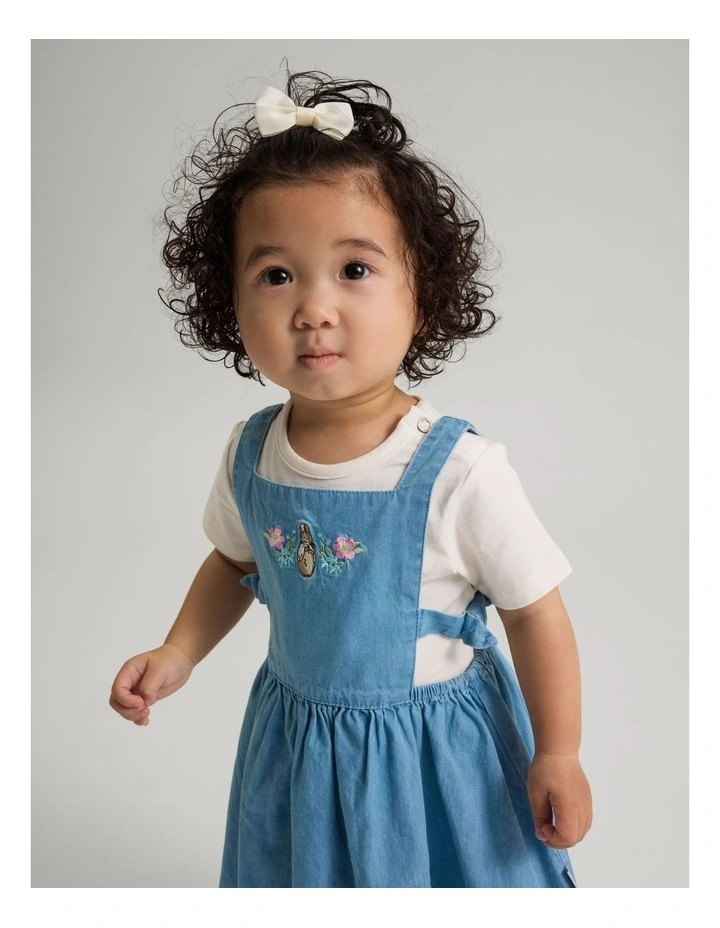Girls Chambray Pinafore image 4
