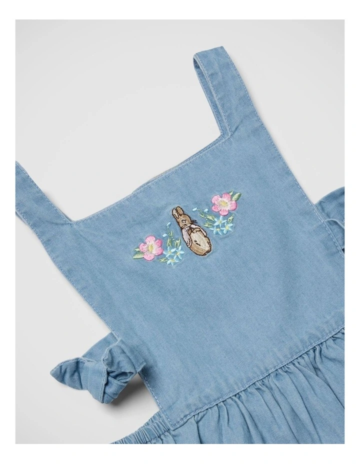 Girls Chambray Pinafore image 5