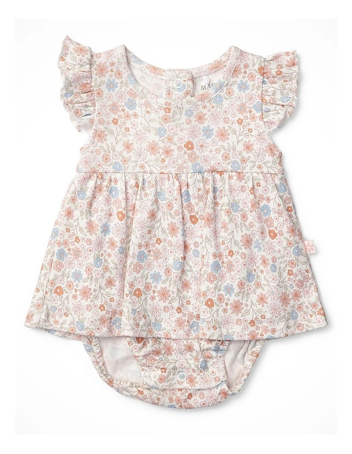 Summer Petals Frill Sleeve Bodysuit Dress image 1