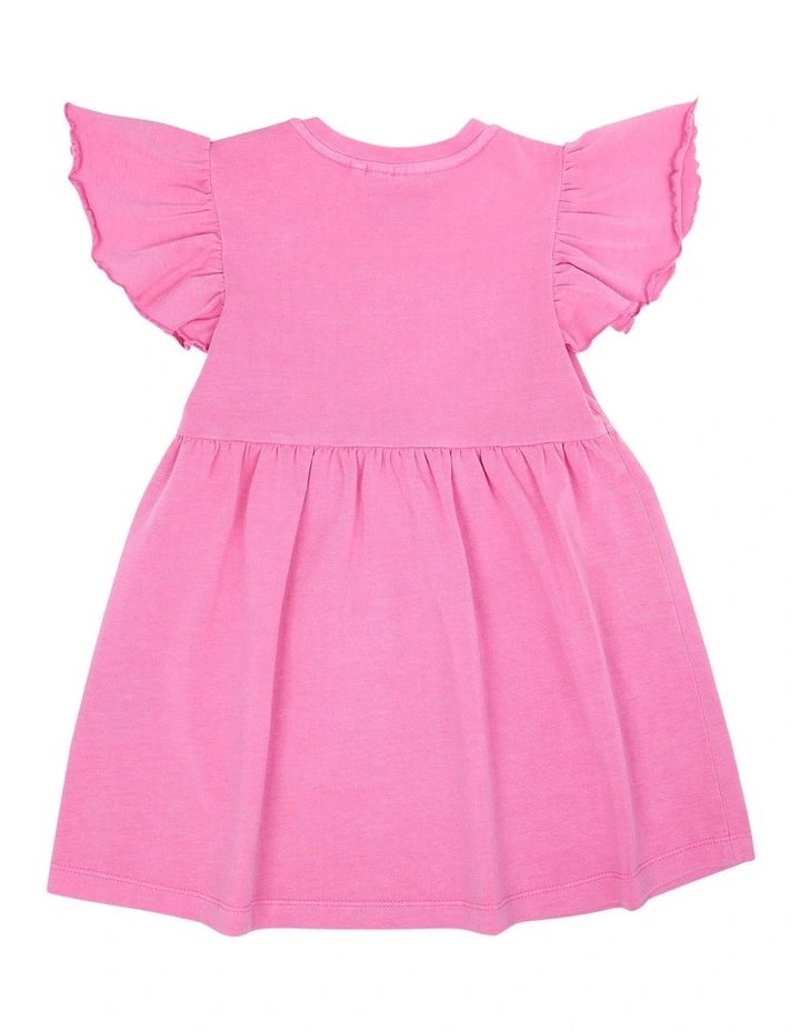 Frill Dress in Pink image 3