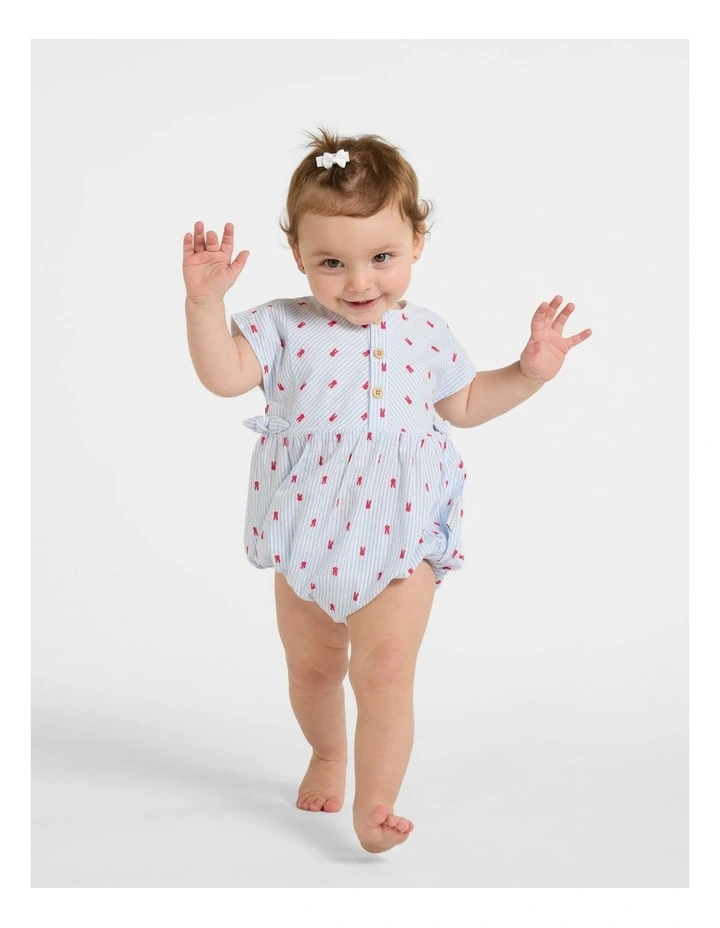 Stripe Romper in Chambray image 1