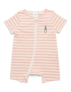 Stripe Romper in Pink