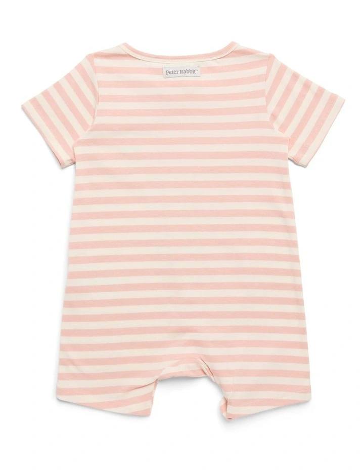 Stripe Romper in Pink image 2