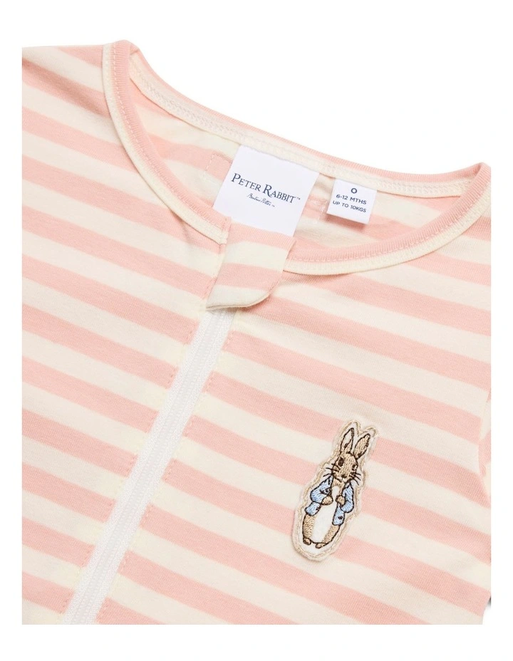 Stripe Romper in Pink image 5