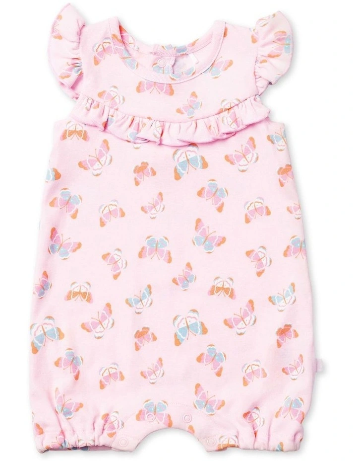 Frill Romper in Pink image 1