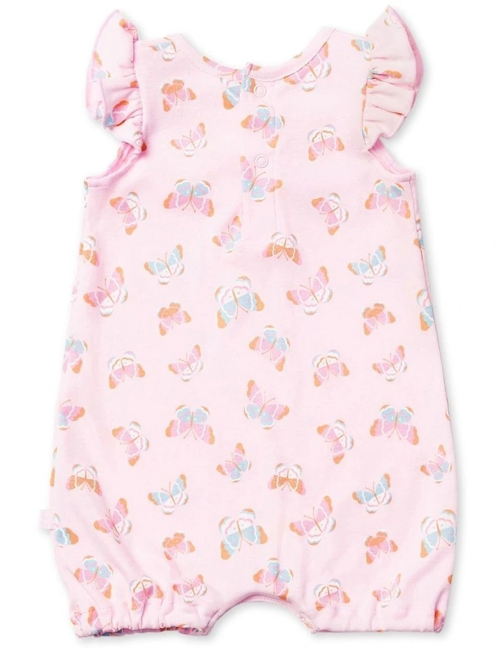 Frill Romper in Pink image 3