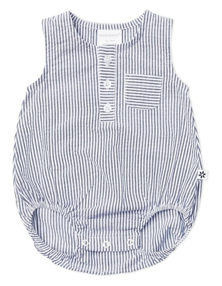 Best Friends Woven Romper in Multi image 1