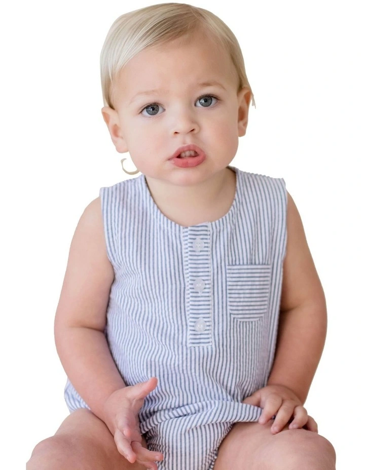 Best Friends Woven Romper in Multi image 2