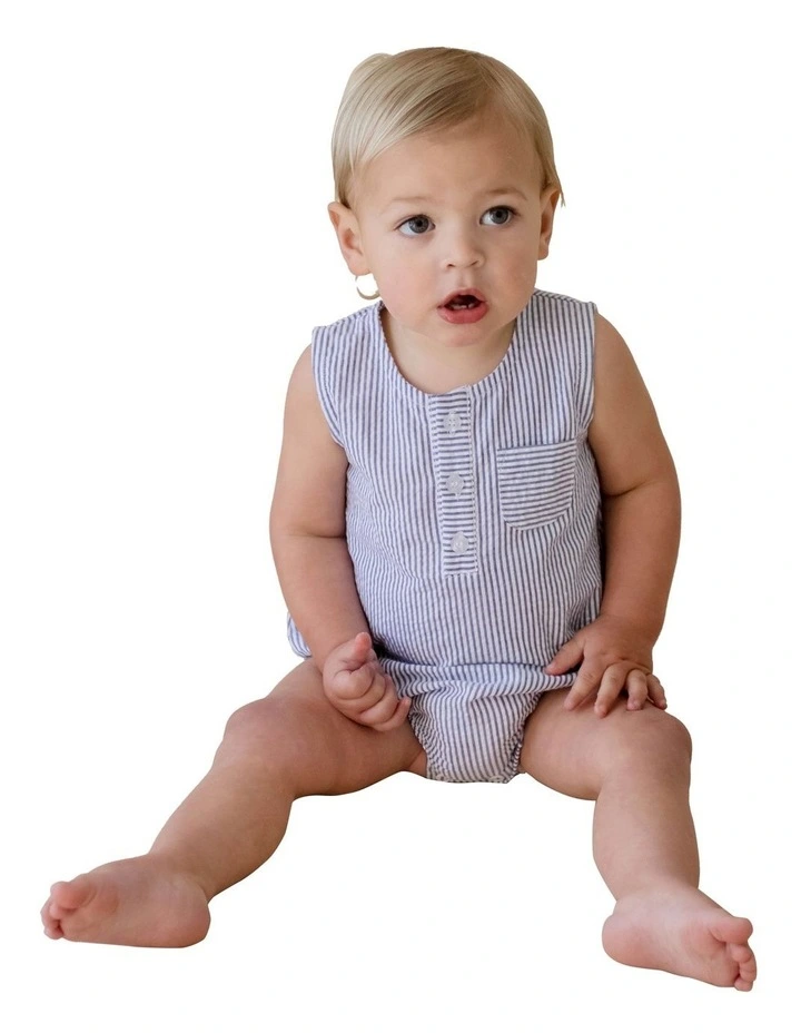 Best Friends Woven Romper in Multi image 3
