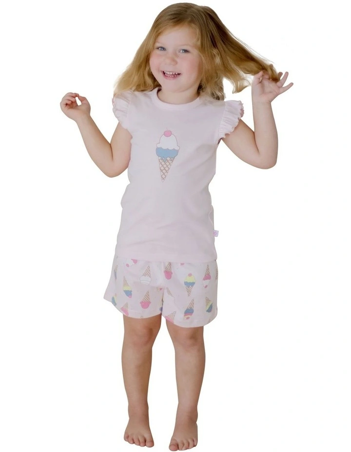 Frill Sleeve Pyjamas in Pink image 4