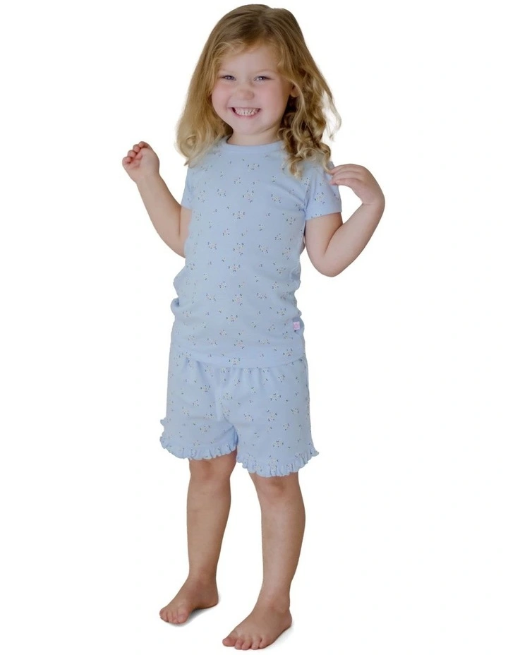Summer Petals Pyjamas in Blue image 2