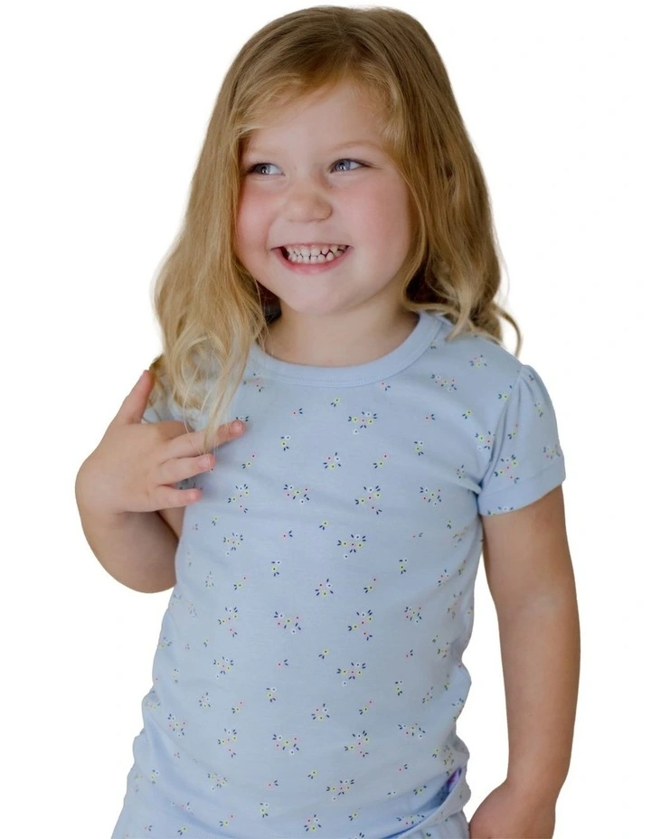 Summer Petals Pyjamas in Blue image 3