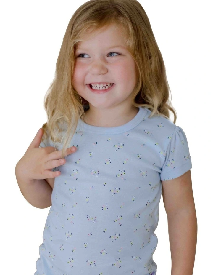 Summer Petals Pyjamas in Blue image 3